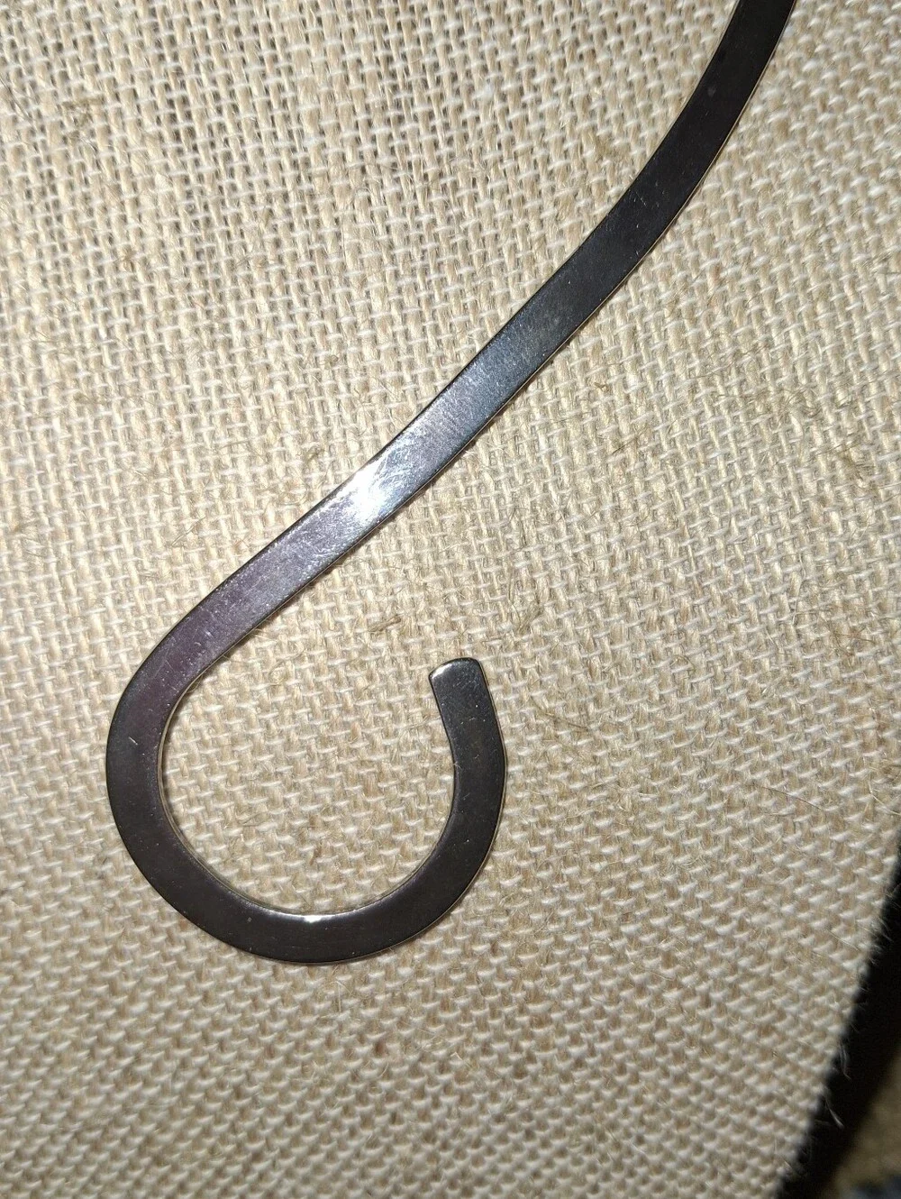 Silver Plated Modernist Rigid Choker Necklace Unmarked
